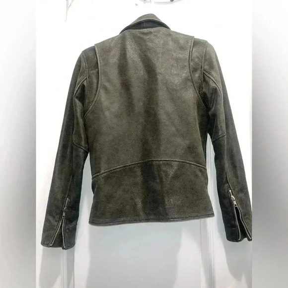 Understated leather Moto jacket - Picture 2 of 3
